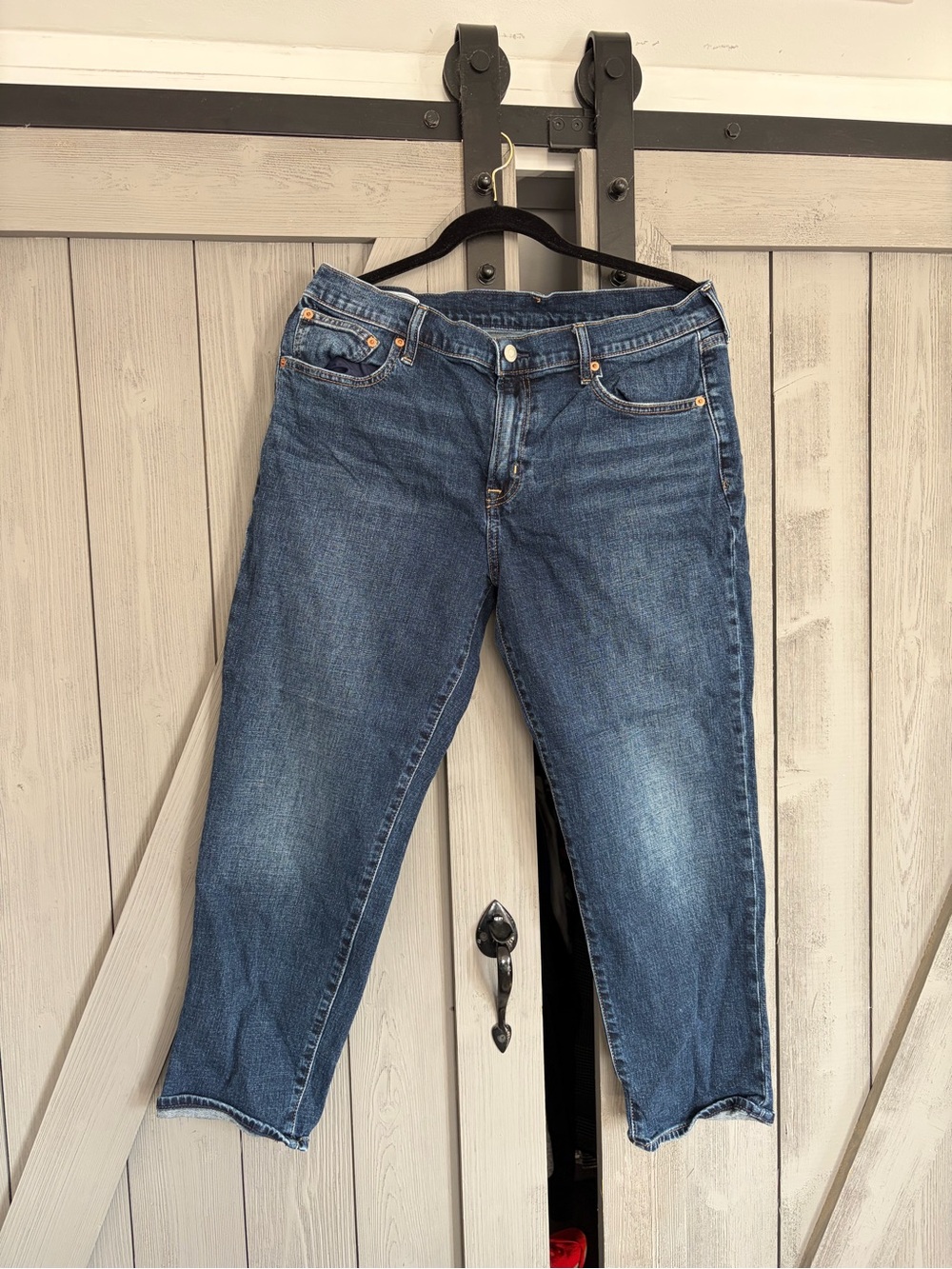 GAP Women's Girlfriend mid rise Jeans